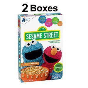 2 Box Sesame Street Cereal Alphabet Teacher Daycare Supply Kid Craft Alpha-Bits
